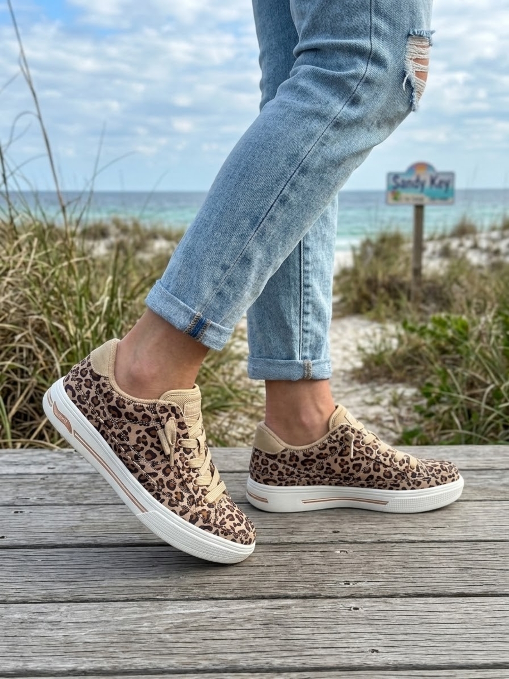 Skechers Slip In Arch Fit Leopard Print Sneakers